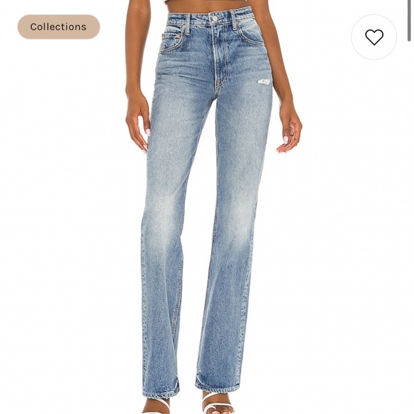 GRLFRND Denim - GRLFRND Jeans - Melanie High Rise Flare Clean Wash